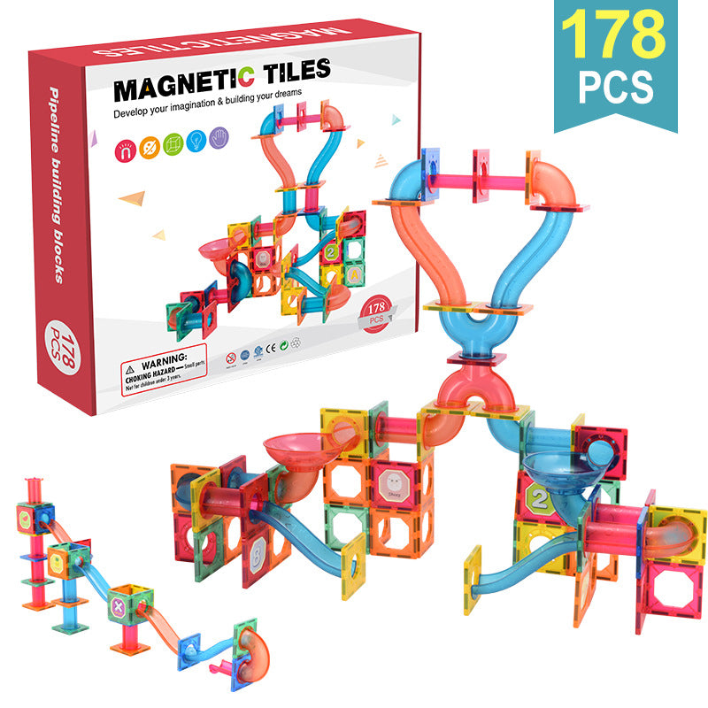 Marble Run Race Toy Track 178 Pcs Play Set