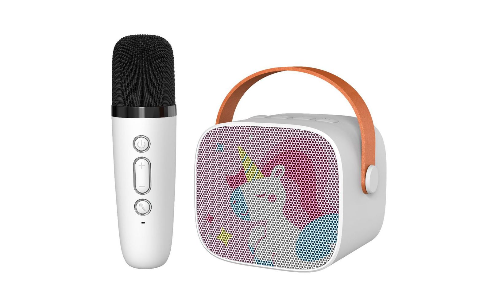 Kids Karaoke Portable Machine-Cute Unicorn Bluetooth Speaker with 1 Wireless Microphone