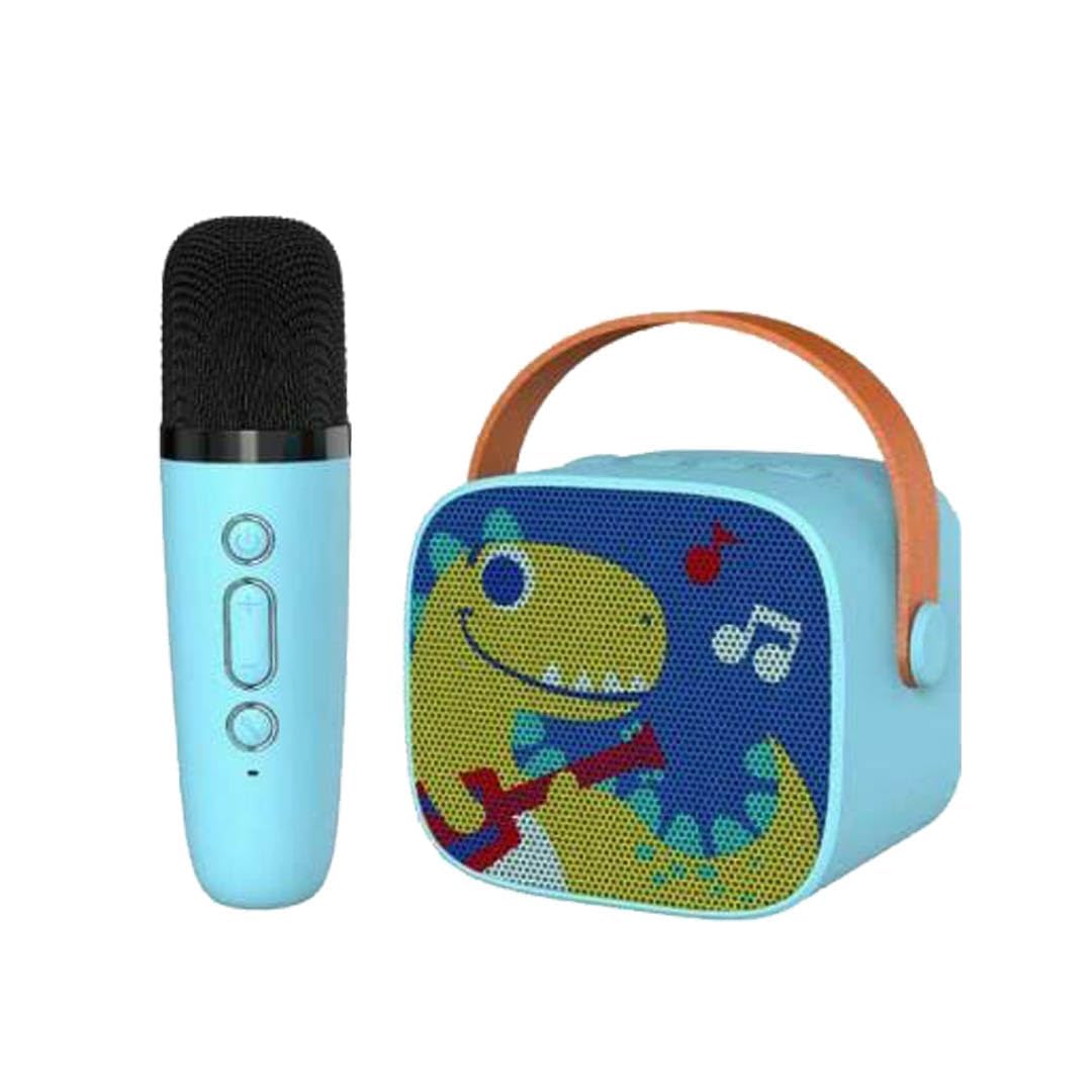 Kids Karaoke Machine-Dinosaur, Portable Bluetooth Speaker with Wireless Microphone