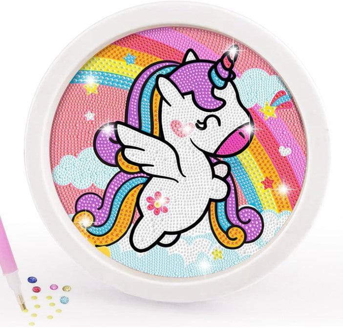 5D Diamond Painting Kits for Kids with Wooden Frame- Unicorn