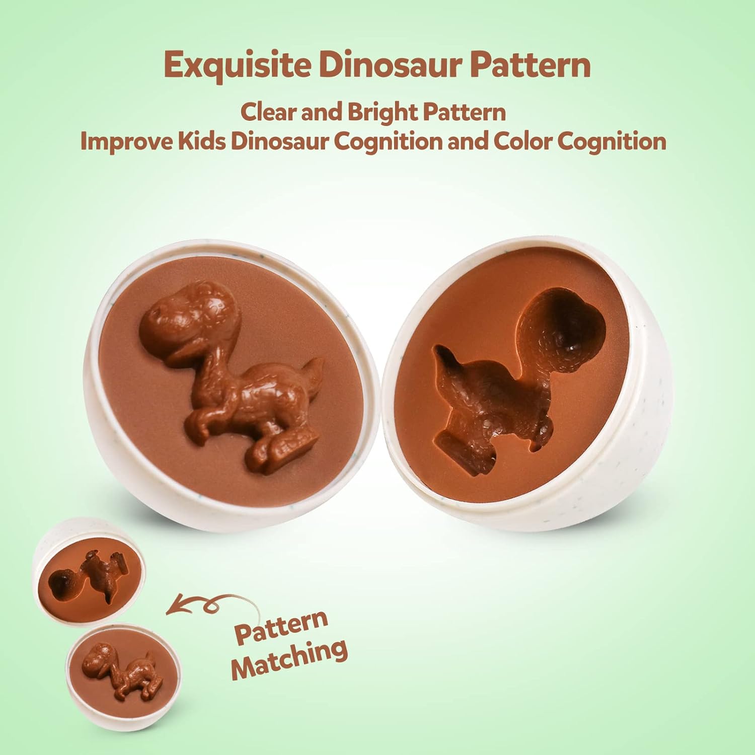 Dinosaur Matching Eggs Preschool Educational Shape & Colour Sorting Toys