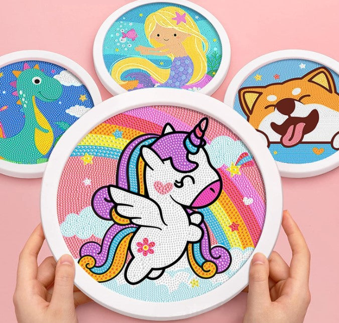 5D Diamond Painting Bubble Gum Unicorn Kit