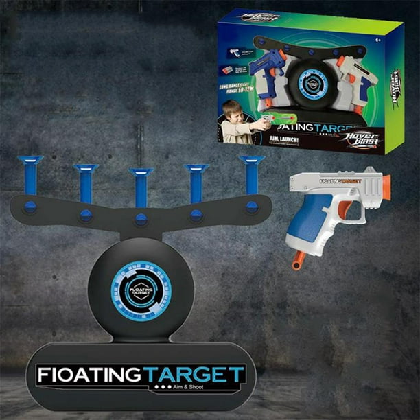 Movable Shooting Target with Gun & 5 Soft Balls & 5 Foam Darts