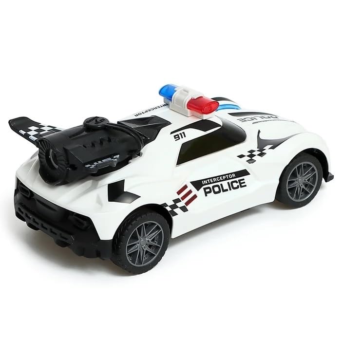 RC Police Speed Sports Car with Water Mist Smoke Effect Remote Control Smoke Stunt Car, Random Color