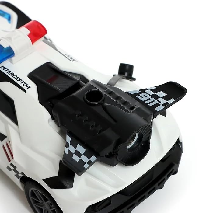 RC Police Speed Sports Car with Water Mist Smoke Effect Remote Control Smoke Stunt Car, Random Color