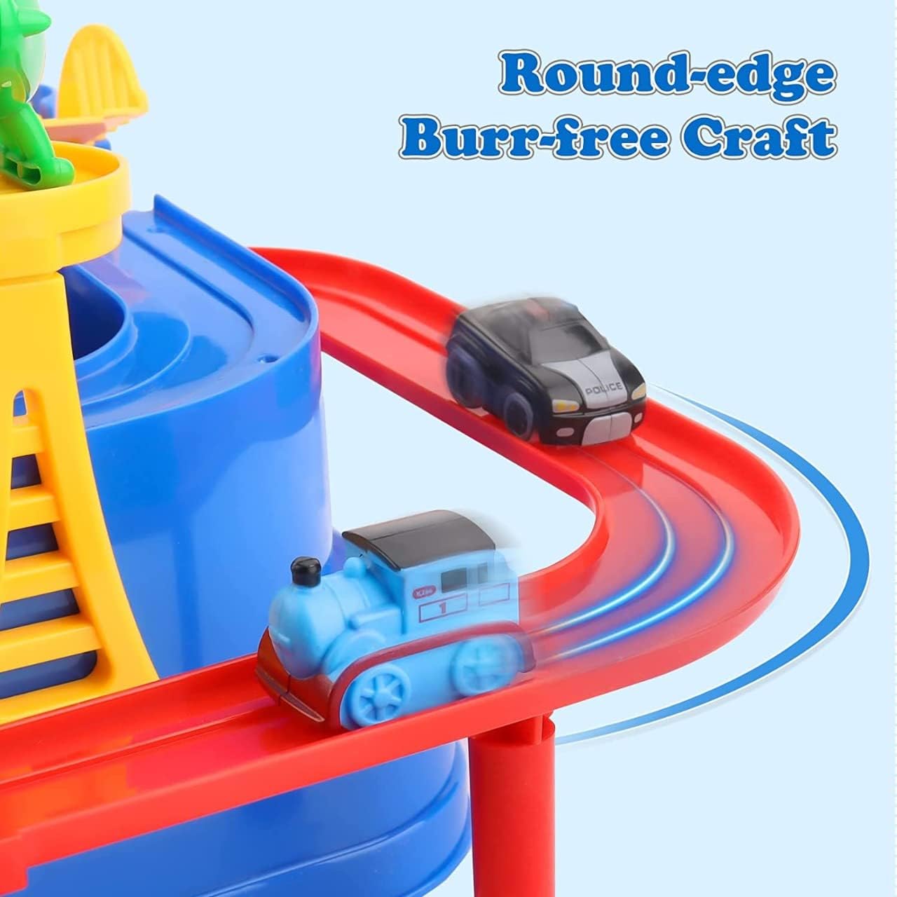 Race Train Track Adventure Toys - Vehicle Playsets for for Toddlers & Kids