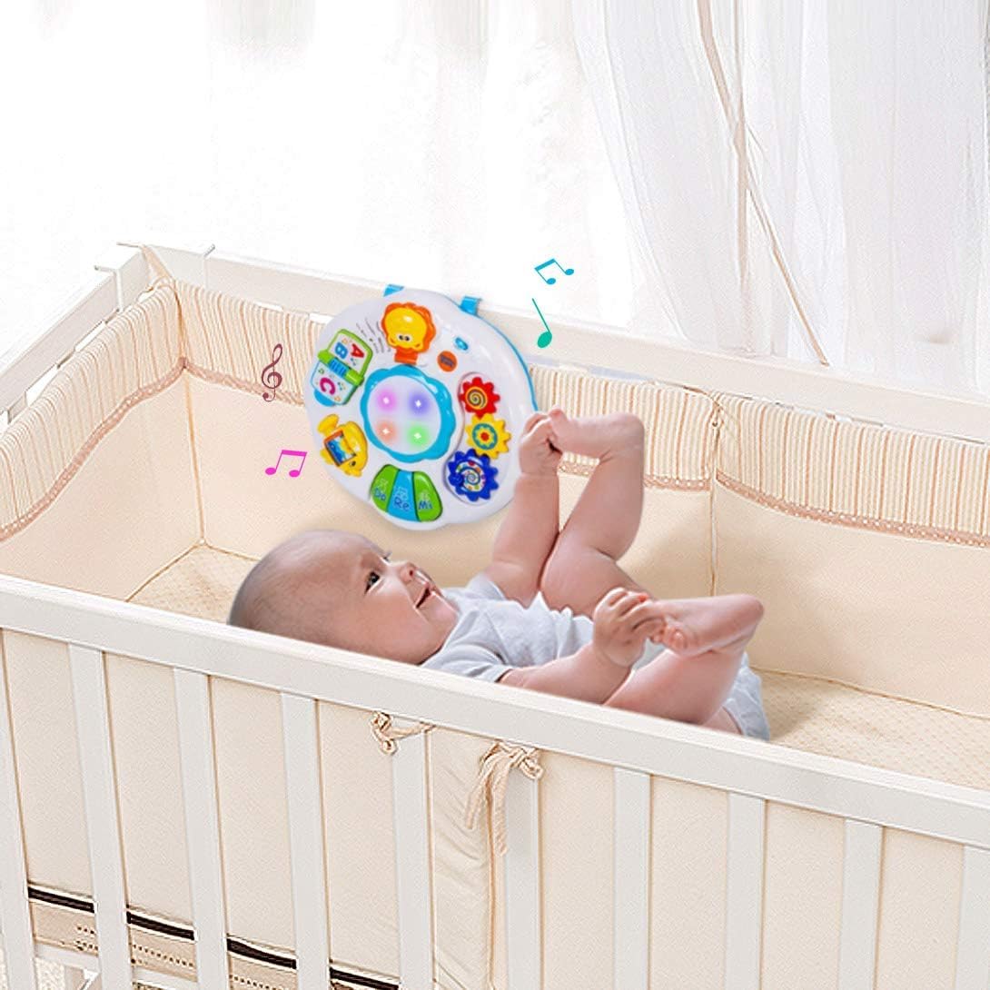 Multi Activity Play Table for Babies 6-18 Months with Light & Music- Size 12.2 x 12.2 x 7.3 Inches