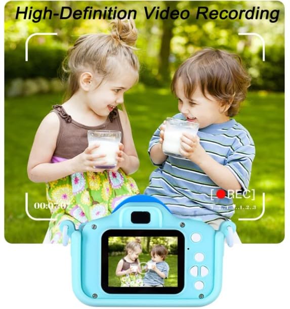 Digital Mini Camera Toys with Dinosaur Silicone Cover