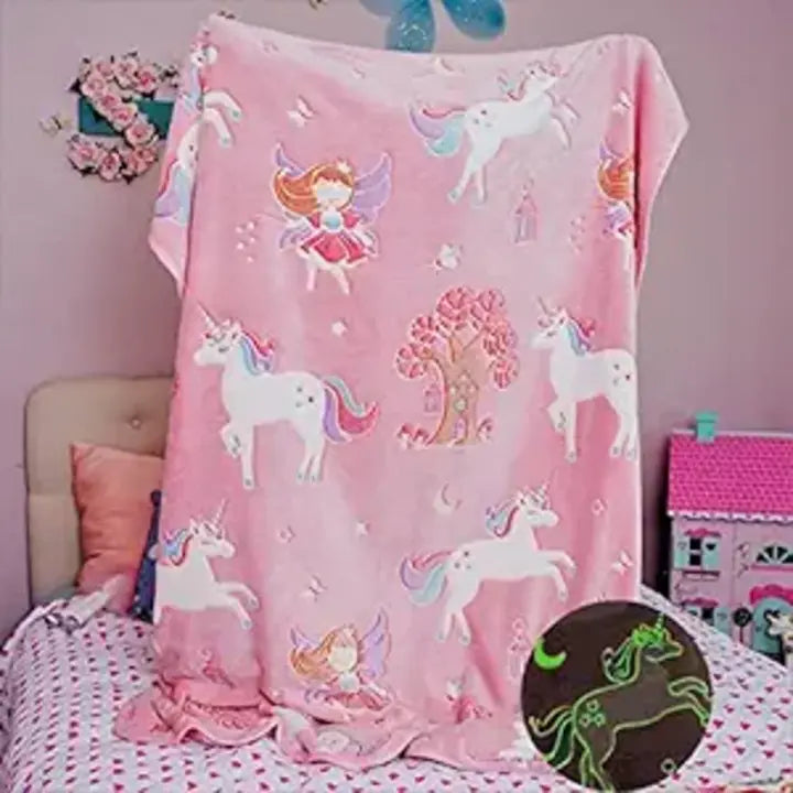 Fairy Glow in The Dark Soft & Cozy Blanket- 80 x 60 inch