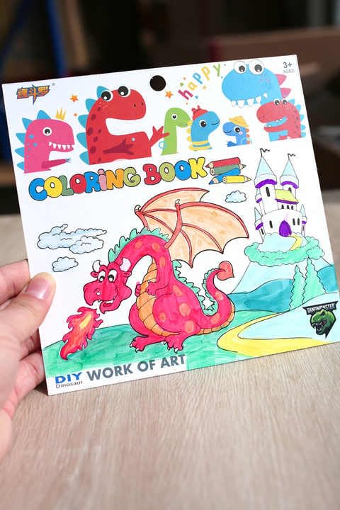 DIY Dinosaur Toy Painting Kit with Colours & Brushes-Party Favors