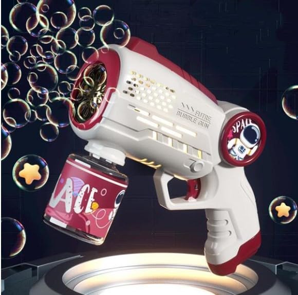 Astronaut Automatic Light Up Electric Bubble Machine Bubble Gun