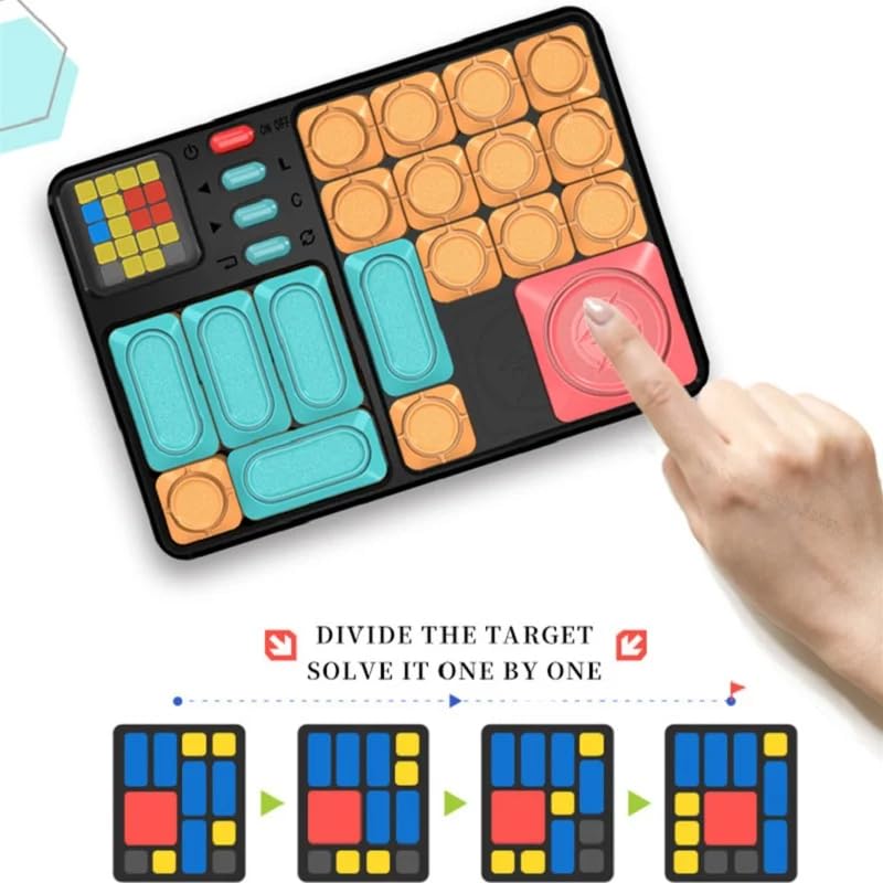 Slide Puzzle Game – Brain Teaser with 500+ Challenges- Perfect Travel Toy