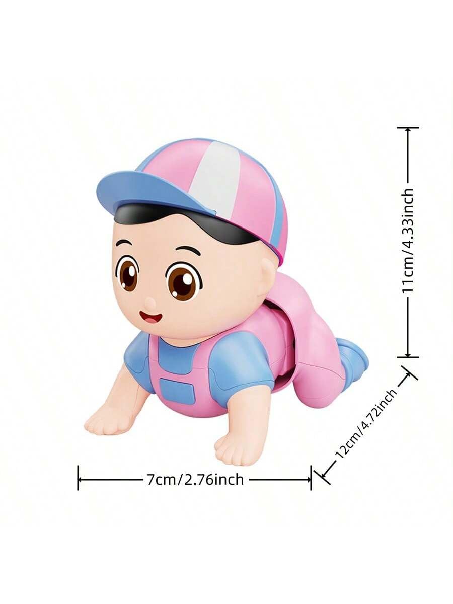 Electric Crawling Doll- Early Musical Interactive Toy for Babies- Random Colour