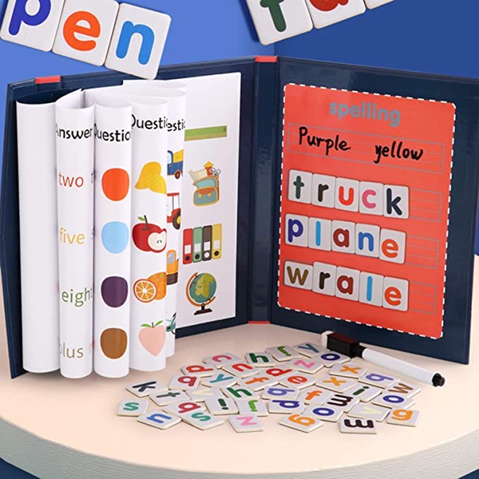 Portable Magnetic Word- Spelling Book Game