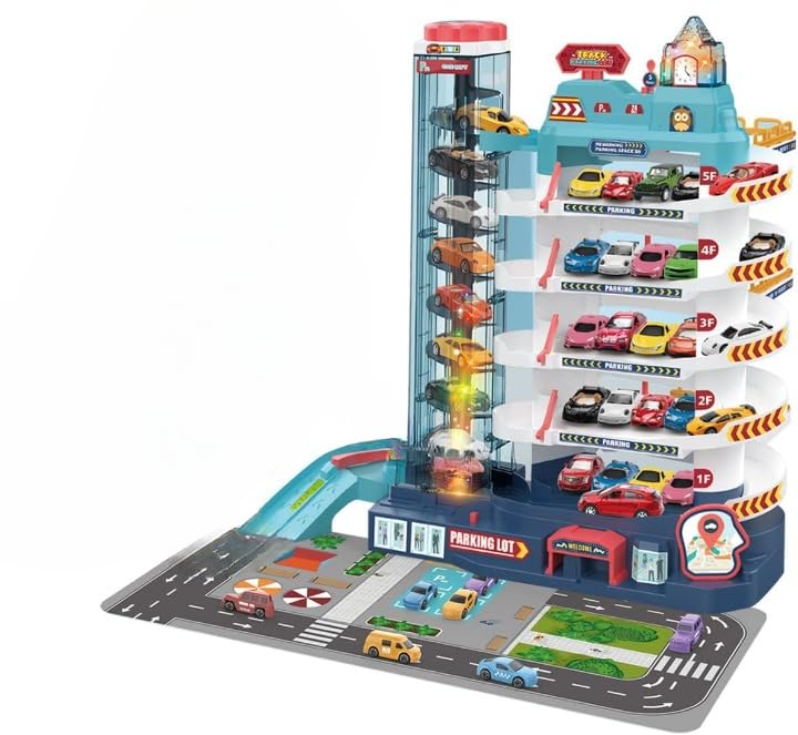 City Garage Playset Adventre Car Race Track for Toddlers