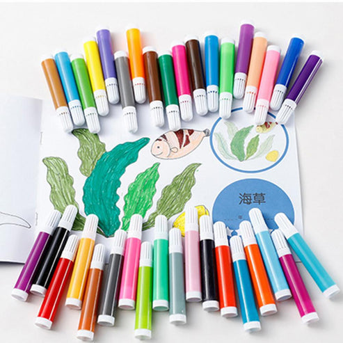 145Pcs Kids Art Set- Includes Oil Pastels, Colored Pencils & Pens, Watercolours & more- BTS Design Aluminium Case