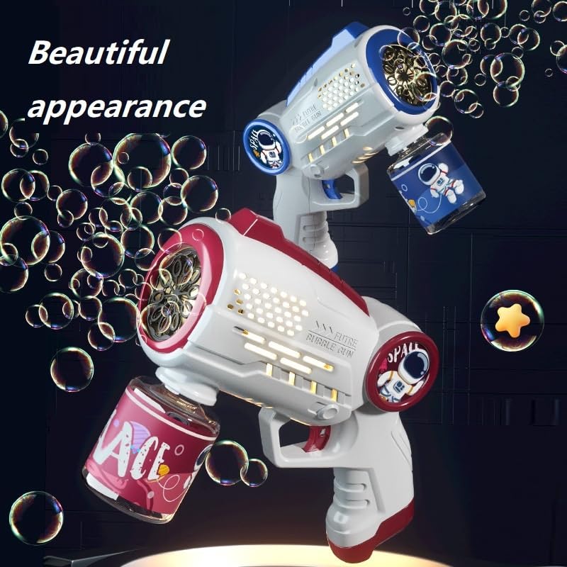 Astronaut Automatic Light Up Electric Bubble Machine Bubble Gun