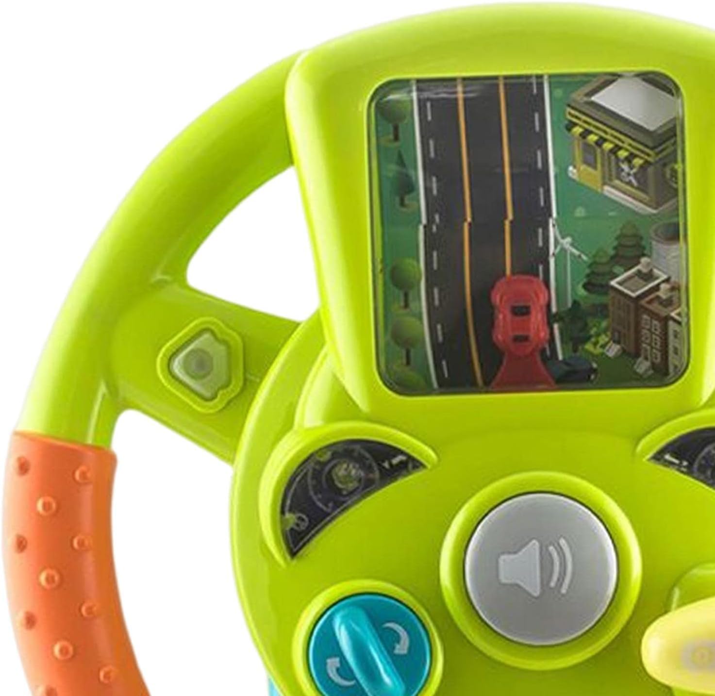 Steering Wheel Toy for Kids- Simulation Fun Driving Car Toy with Light & Different Play Mode