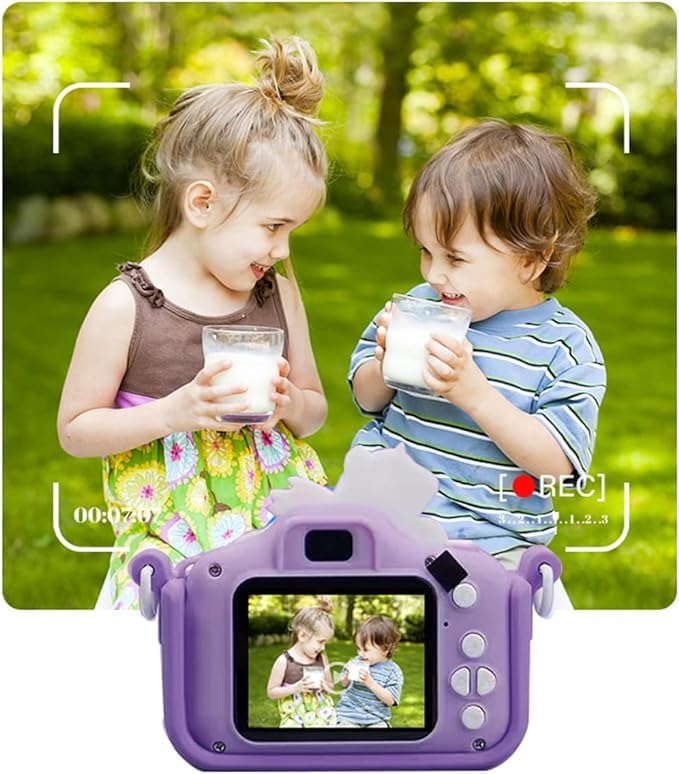 Digital Mini Camera Toys with Unicorn Silicone Cover