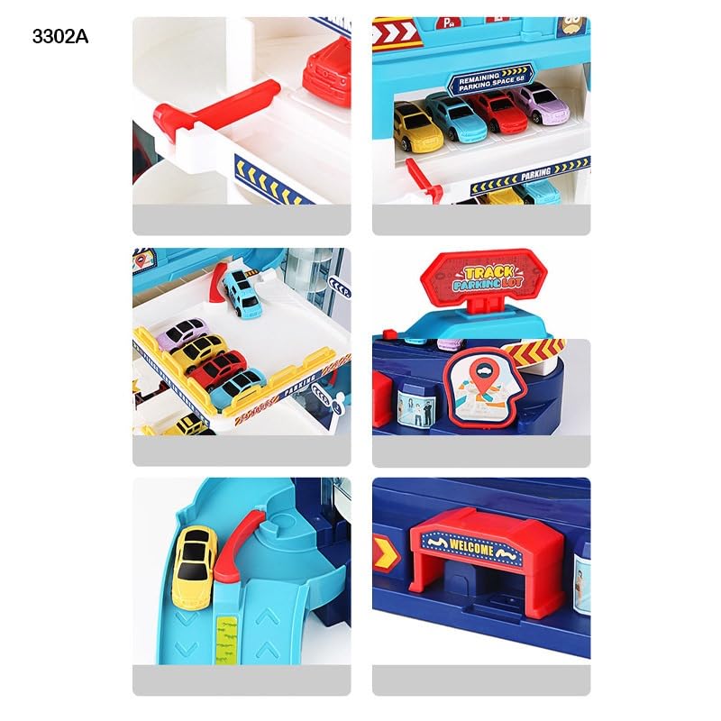 City Garage Playset Adventre Car Race Track for Toddlers