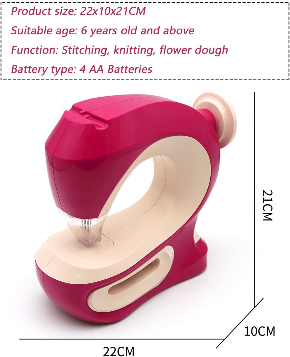 Kids Toy Sewing Machine- Easy Sewing Without Threading, Sewing Machine for Children