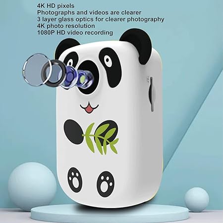 Camera Toys with Silicone Cover, Digital Mini Camera for Kids with Video Recording MP3 Music- 1.2-inch HD Screen-16 Interesting Photo Effects - Camera for Kids