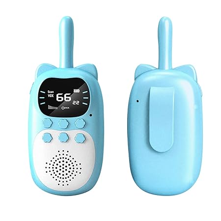 Kids Walkie Talkies Toys for Indoor & Outdoor Play - Easy to Operate & Lightweight Toys-Walkie Talky Radios for Children- Boys & Girls Age 4-12 - Pack of 2 (Blue & Pink)