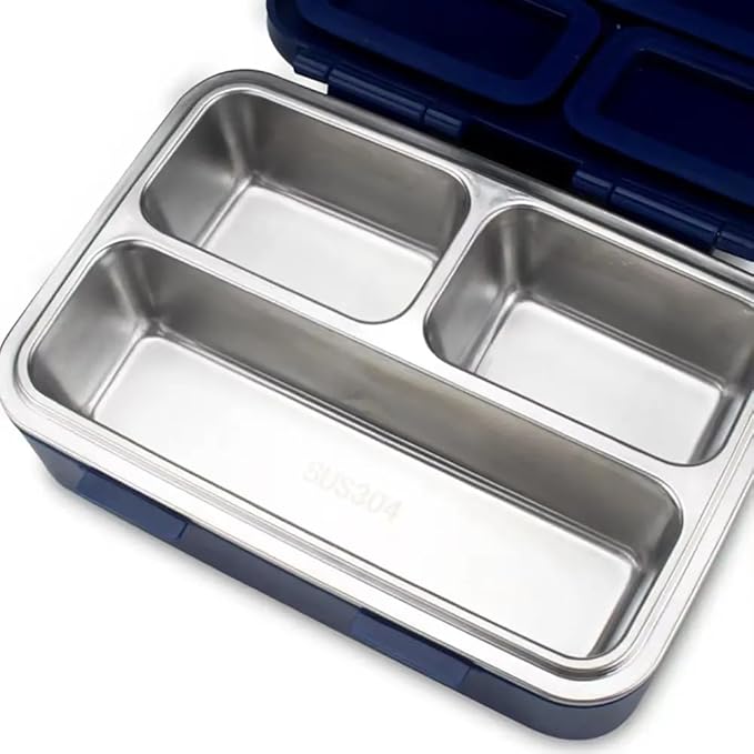 Thermal Insulated Lunch Box Leak Proof -3 Compartment