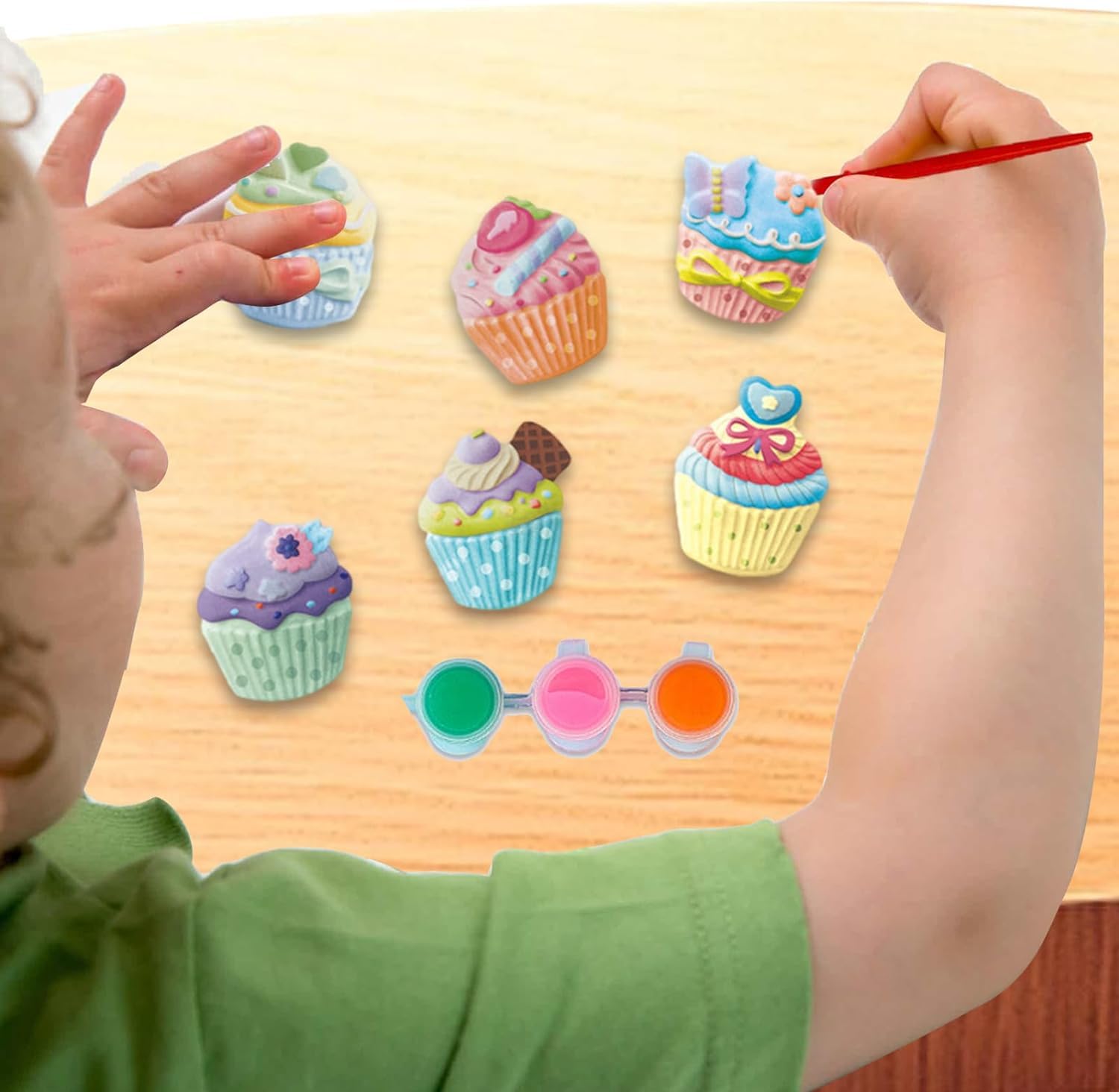 DIY Gypsum Fridge Magnet Plaster Painting Kit for Kids