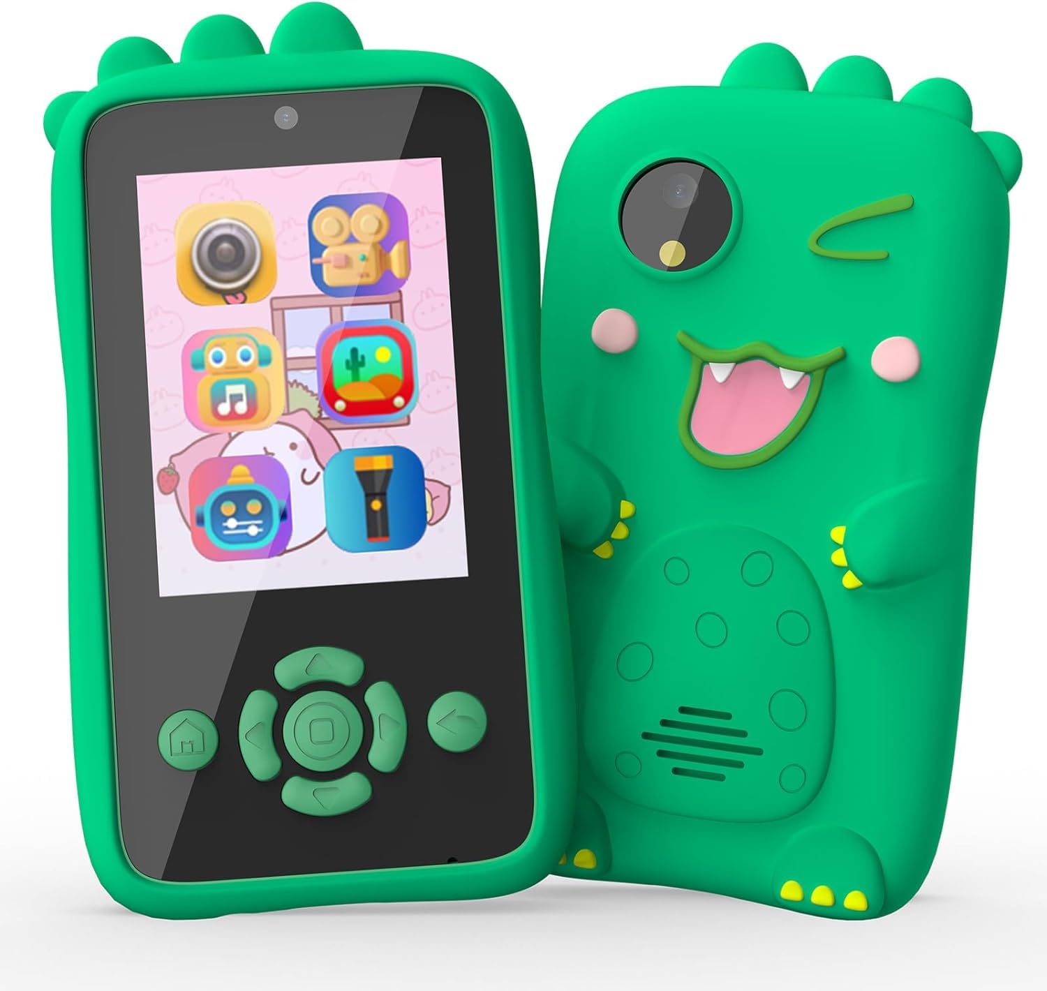 Kids Smartphone Toy with MP3 Music Player- Dual Camera for Selfies- in Built Games 2.4" Screen 8MP Camera