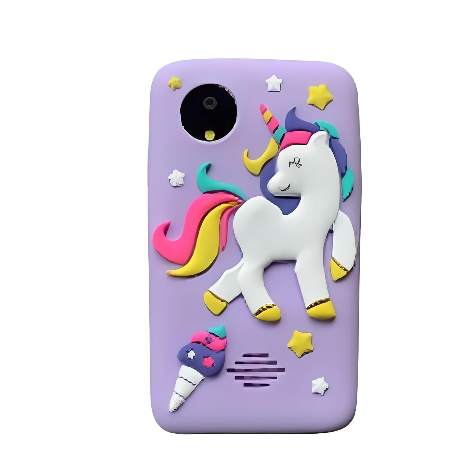 Kids Unicorn Smartphone Toy with MP3 Music Player- Dual Camera for Selfies- in Built Games 2.4" Screen 8MP Camera- Purple