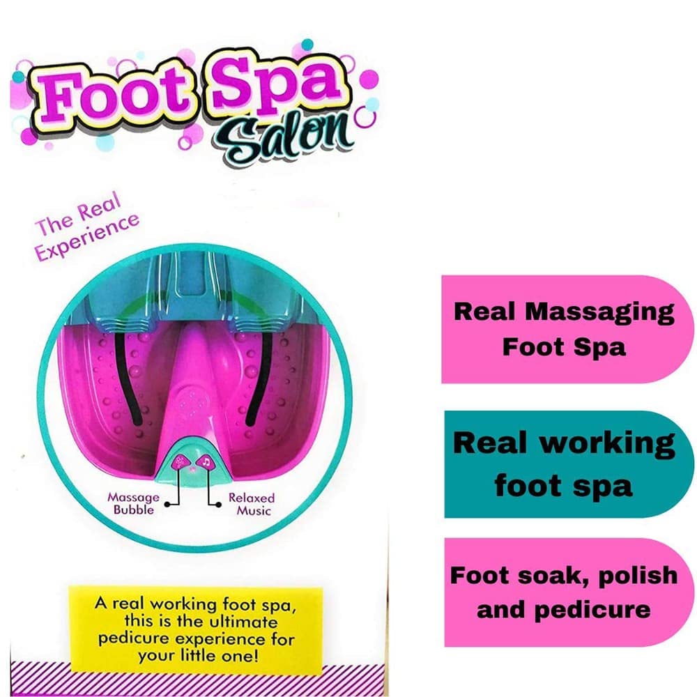 DIY Foot Spa Set for Kids with 15 Accessories- Manicure & Pedicure Set