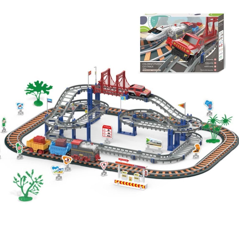 City passenger train Rail Vehicle Set Toy for Children