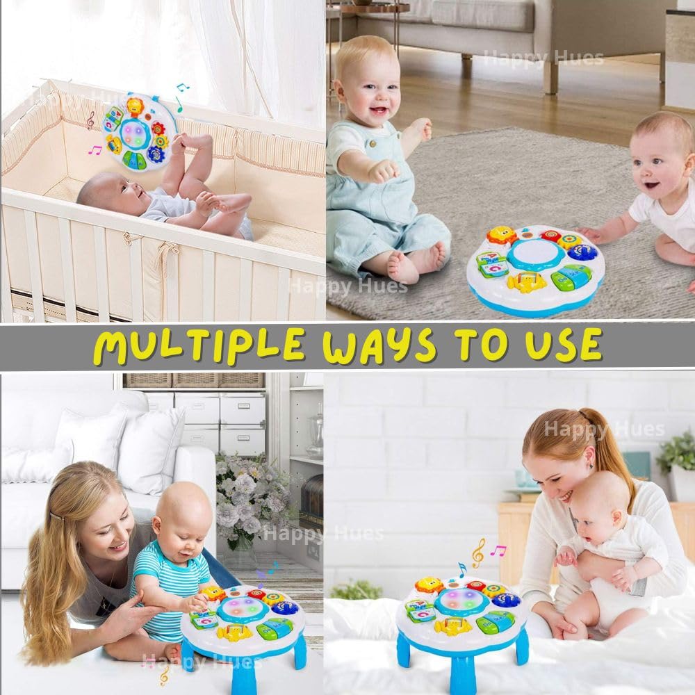 Multi Activity Play Table for Babies 6-18 Months with Light & Music- Size 12.2 x 12.2 x 7.3 Inches