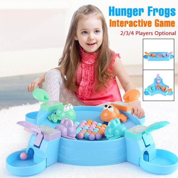 Hungry Frog Eating Peas Games Toys for Kids (4 Frogs) | 2-4 Player Classic Games for Kids Toddler| Parent-Child Interactive Board Game