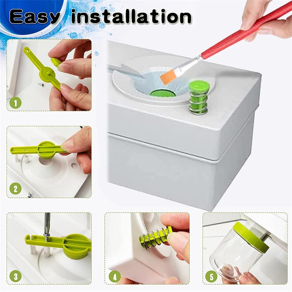 Paint Brush Cleaner Set - Brush Rinser Auto Water Dispenser