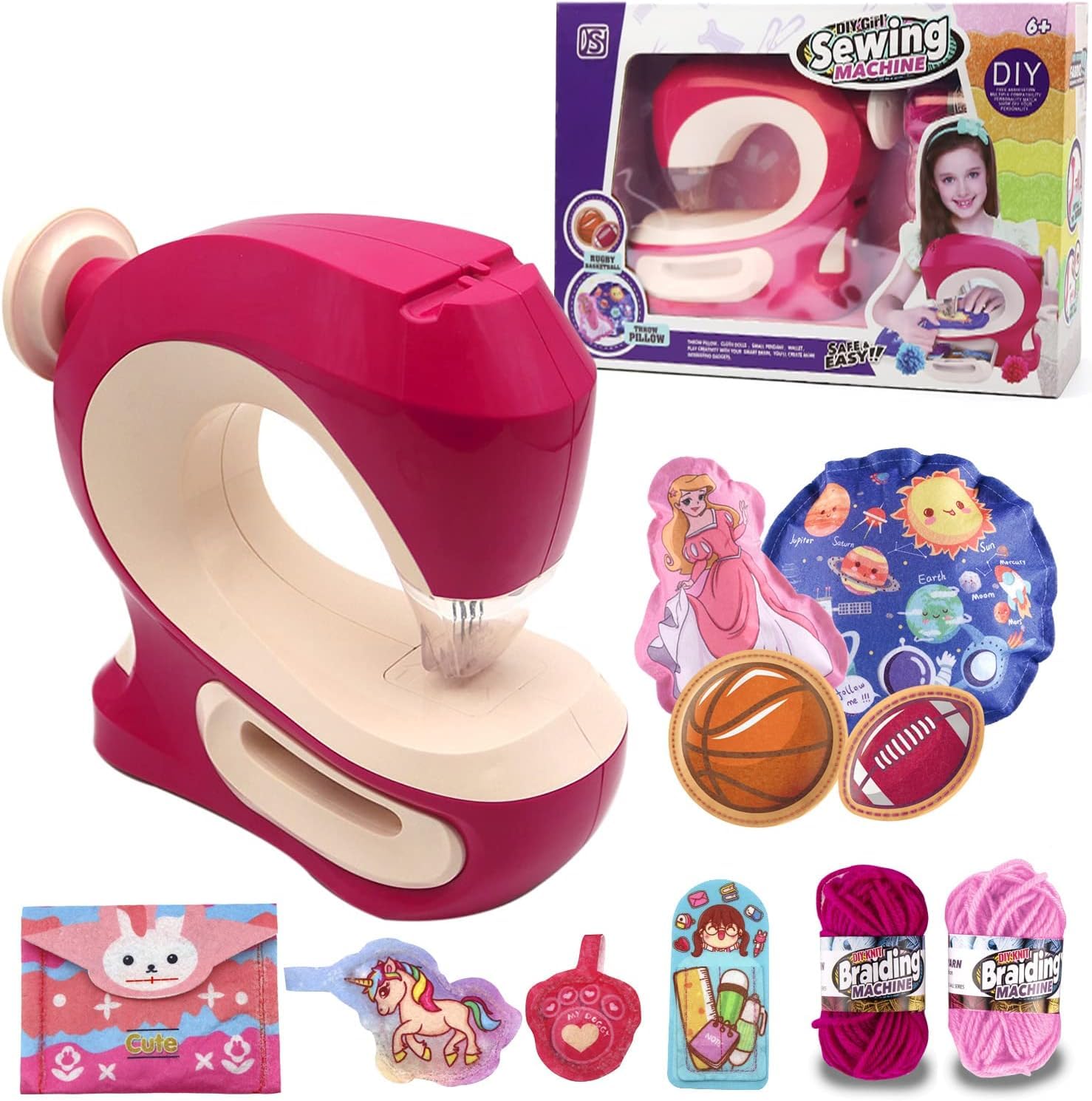 Kids Toy Sewing Machine- Easy Sewing Without Threading, Sewing Machine for Children