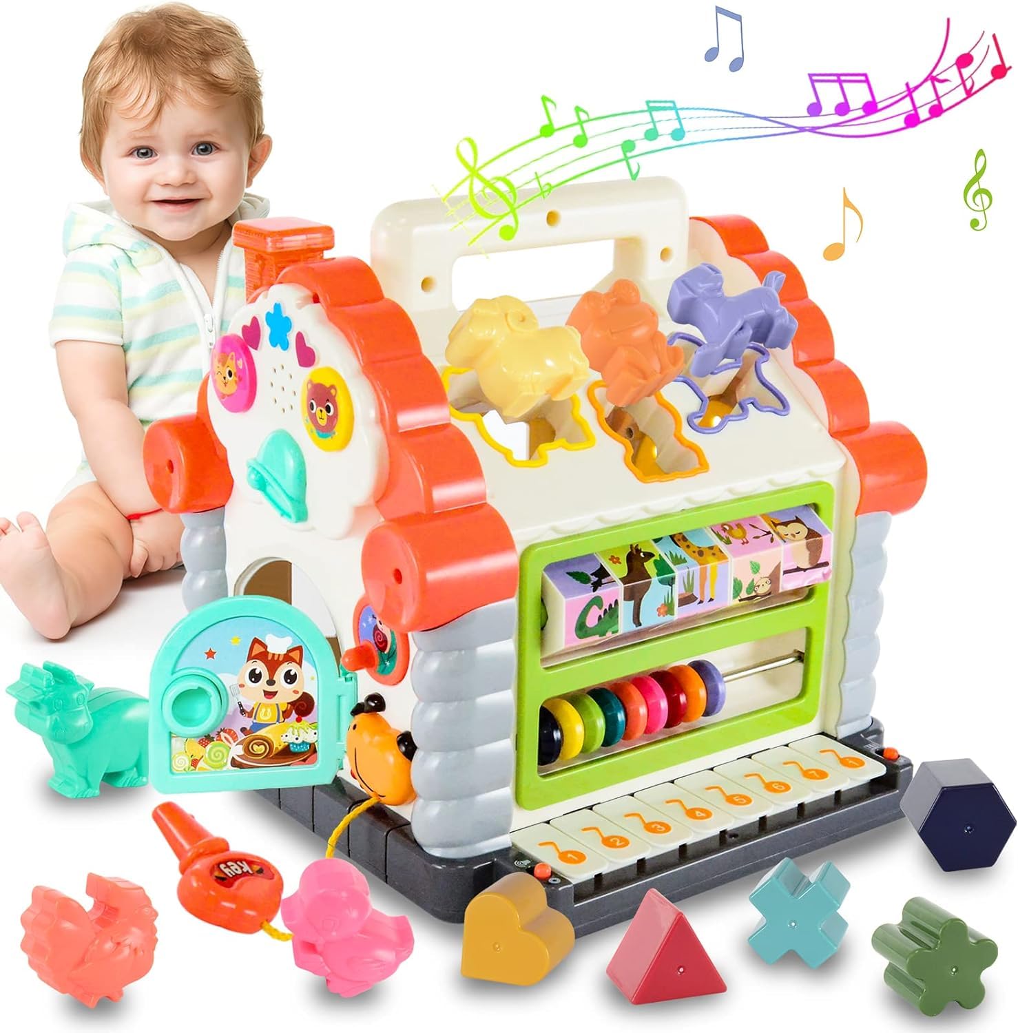 Musical Baby House Early Educational Toy with Design Sorter