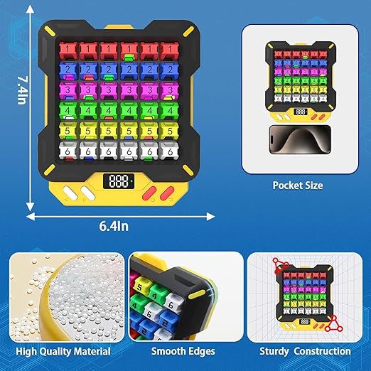 Electronic Sudoku Game - 4-in-1, 6x6 and 4x4 Grids, 14 Levels 3500+Challenges for Kids and Adults