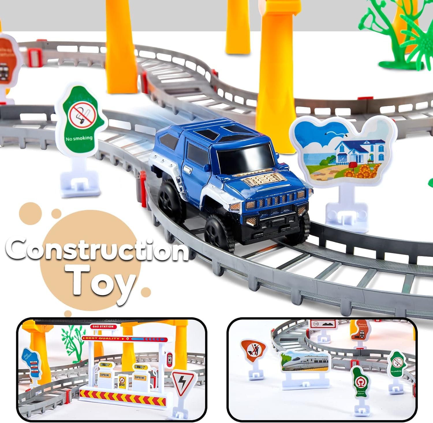 City passenger train Rail Vehicle Set Toy for Children