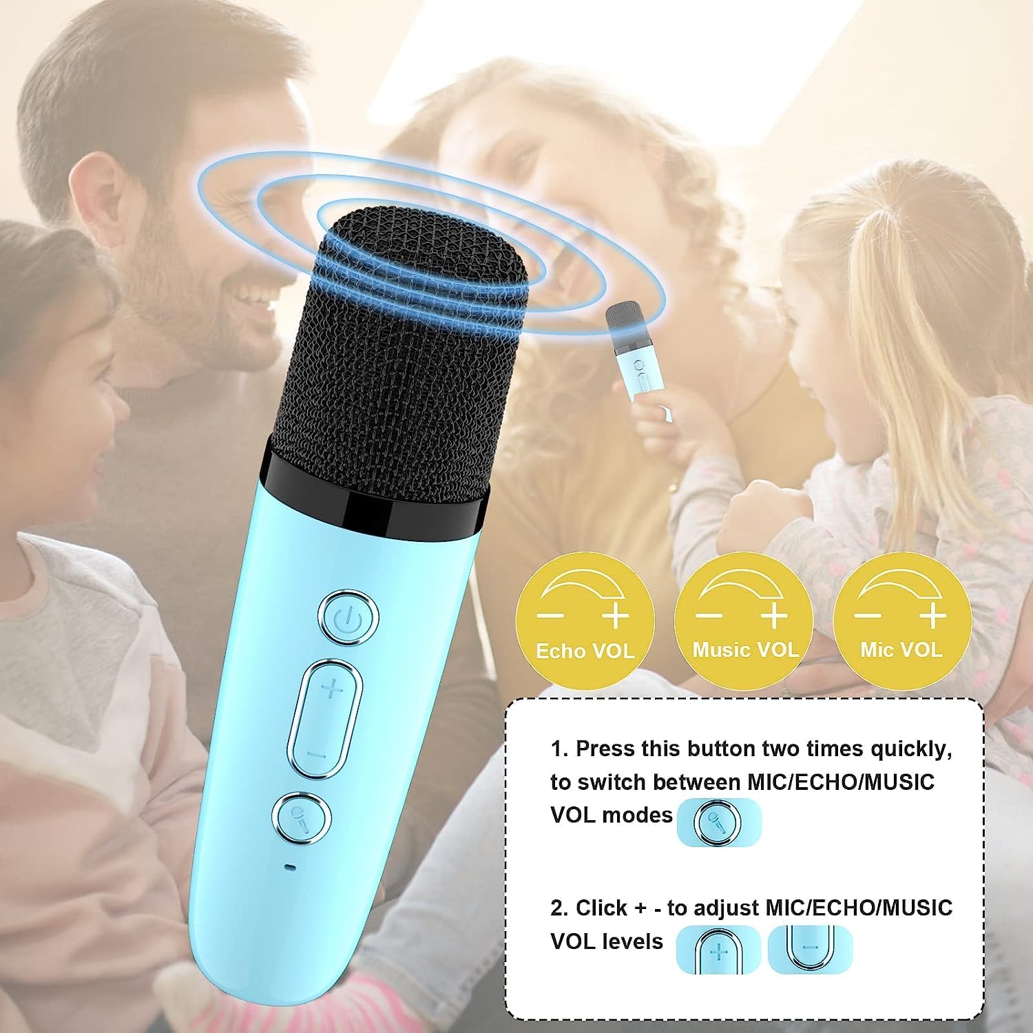 Kids Karaoke Portable Machine -Bluetooth Speaker