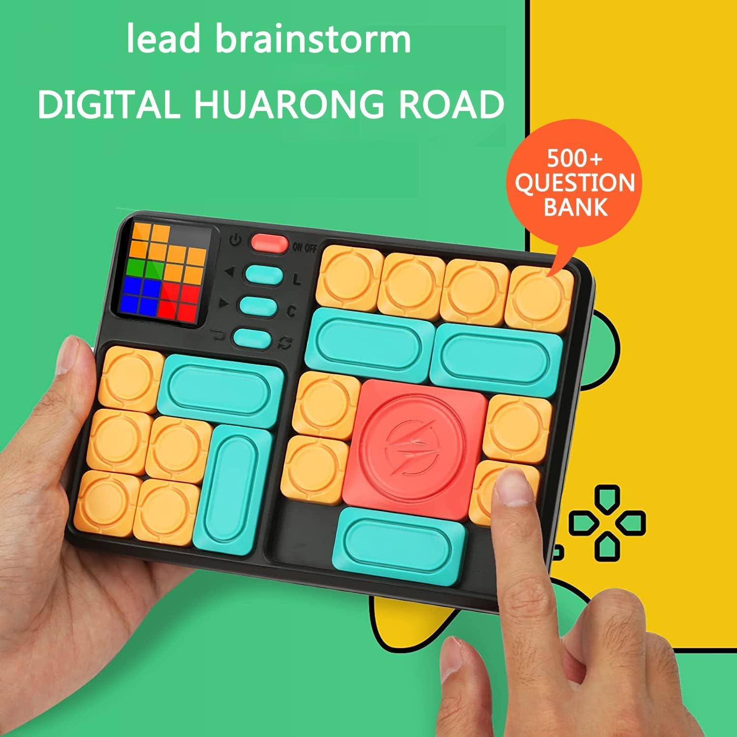 Slide Puzzle Game – Brain Teaser with 500+ Challenges- Perfect Travel Toy