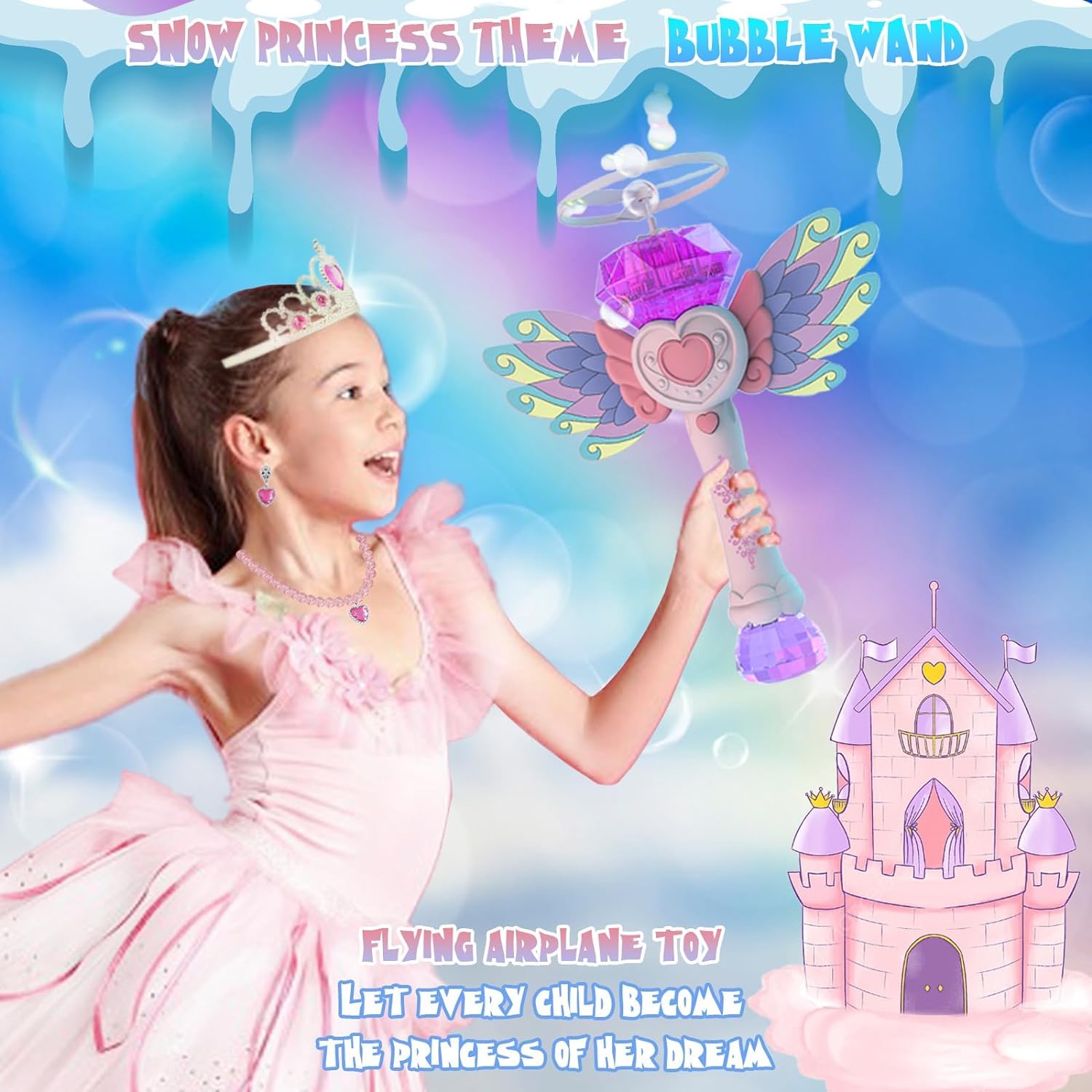 Bubble Wands for Kids- Princess Bubble Wand-Bubble Machine