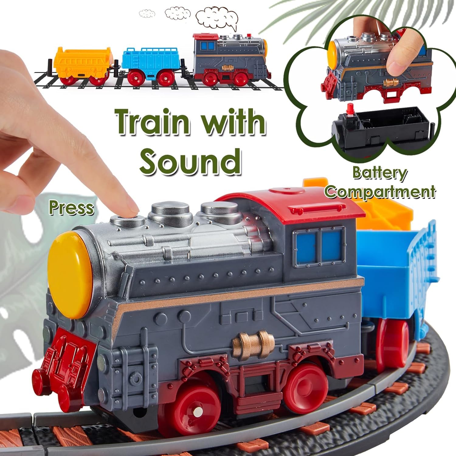 City passenger train Rail Vehicle Set Toy for Children