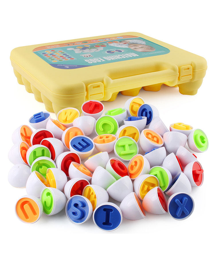 Matching Eggs Number & Color Sorting Preschool Toy - 26pcs