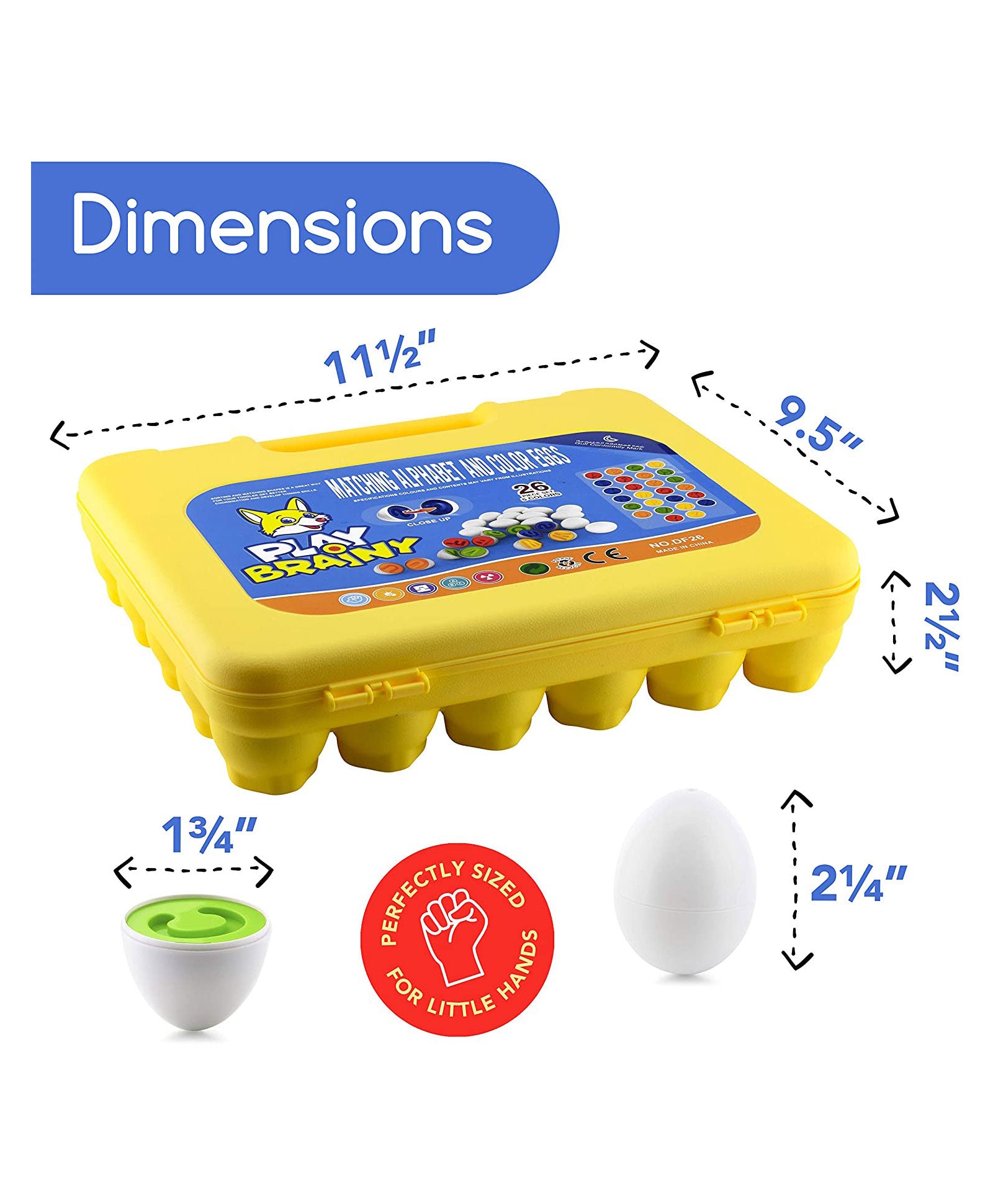 Matching Eggs Number & Color Sorting Preschool Toy - 26pcs