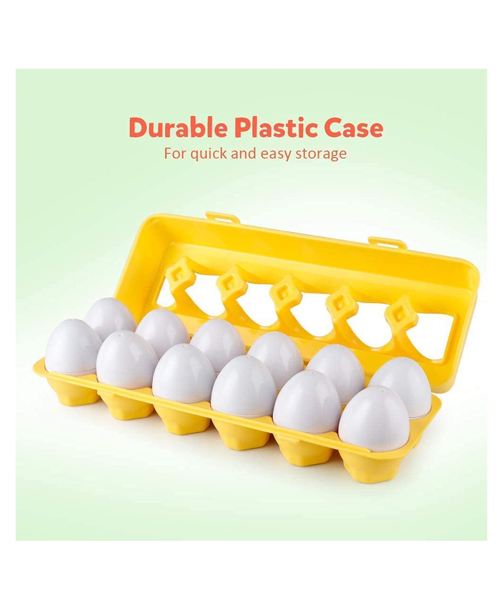 Matching Eggs Shape & Color Sorting Preschool Toys- 12 Pcs