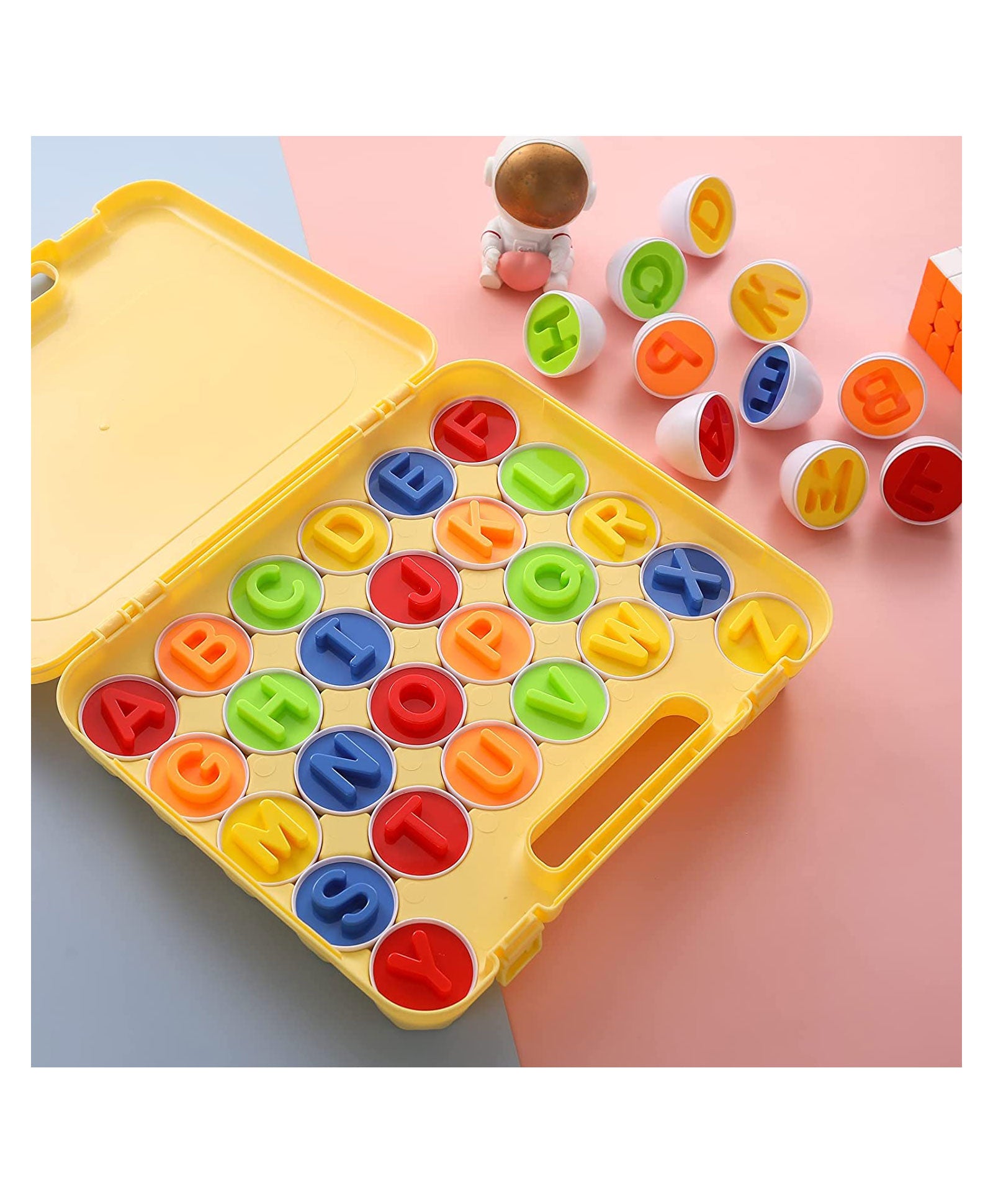 Matching Eggs Number & Color Sorting Preschool Toy - 26pcs